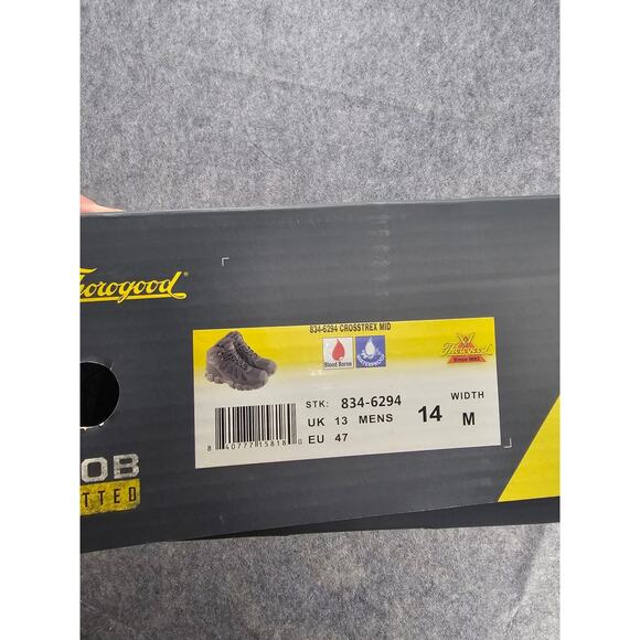 THOROGOOD 834-6294 Crosstrex size 14 M Mid Police/Hiking Boots - Picture 6 of 6